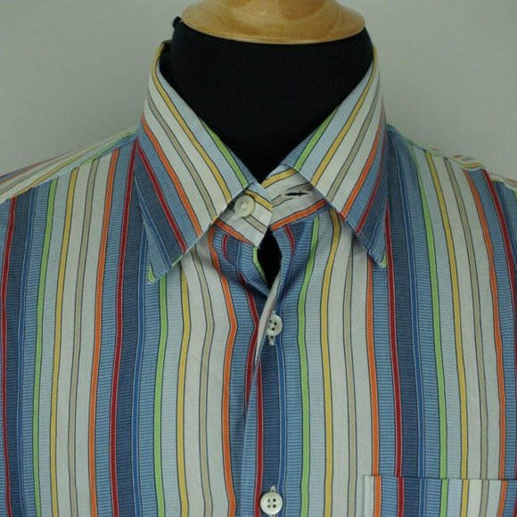 Canali Brown Label Multicolor Repp Striped shirt - Picture 5 of 6